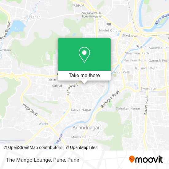 The Mango Lounge, Pune map