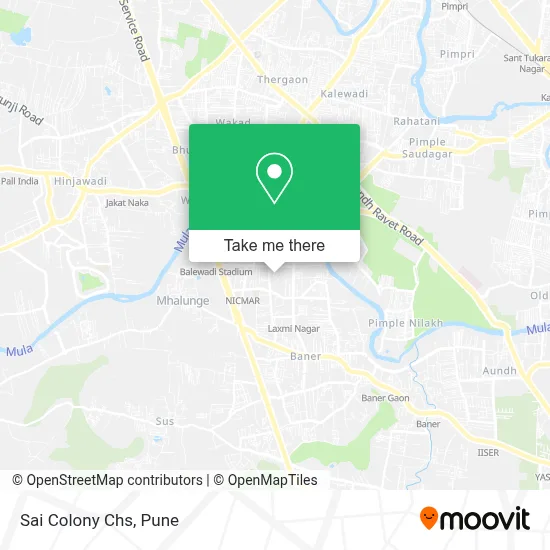 Sai Colony Chs map