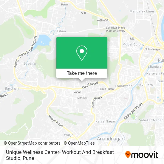 Unique Wellness Center- Workout And Breakfast Studio map