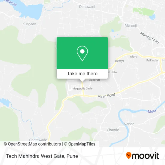 Tech Mahindra West Gate map