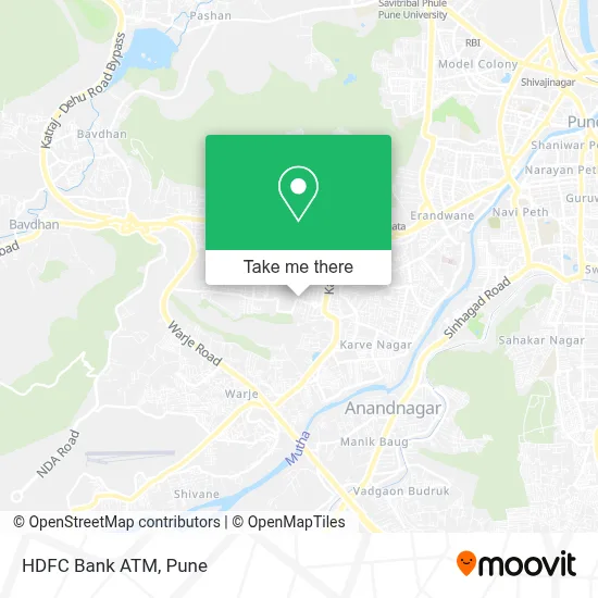 HDFC Bank Atm map