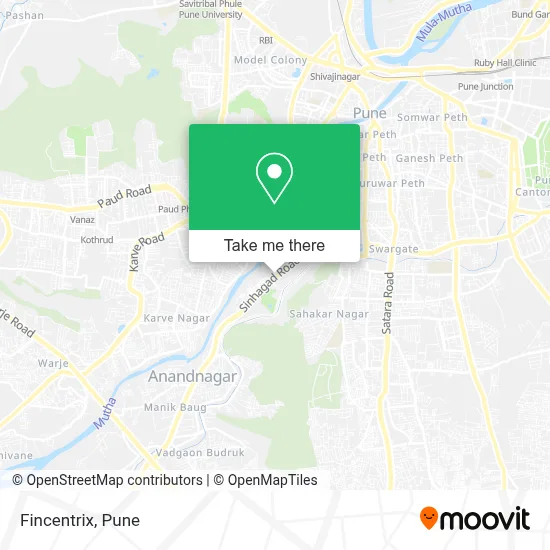 Fincentrix map