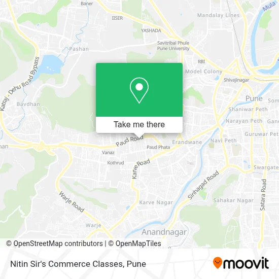 Nitin Sir's Commerce Classes map