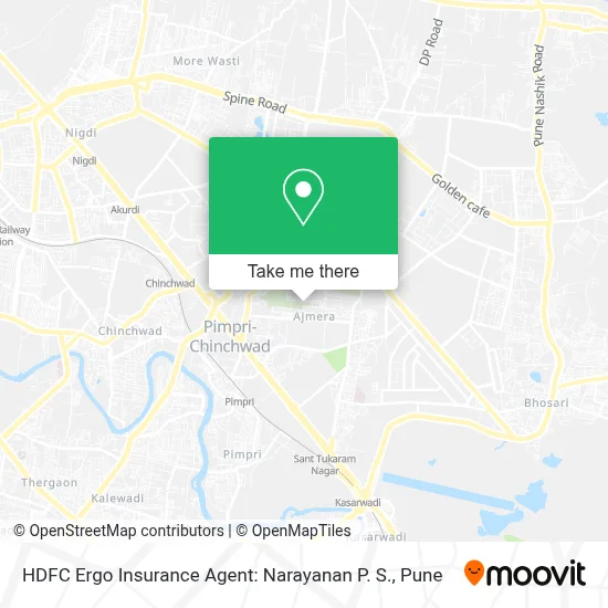 HDFC Ergo Insurance Agent: Narayanan P. S. map