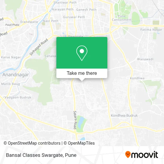 Bansal Classes Swargate map