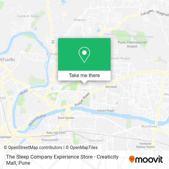 The Sleep Company Experience Store - Creaticity Mall map