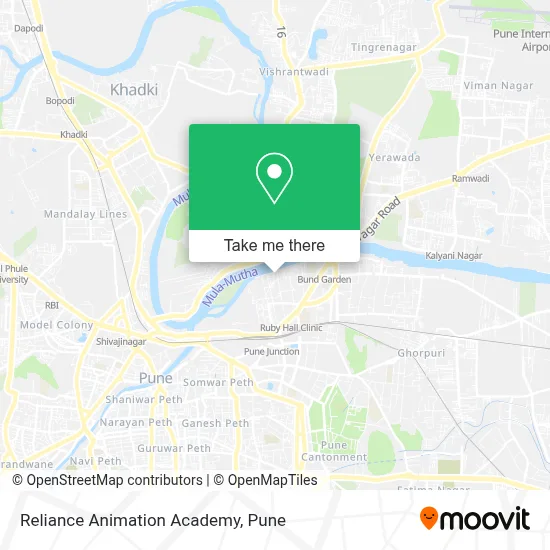 Reliance Animation Academy map