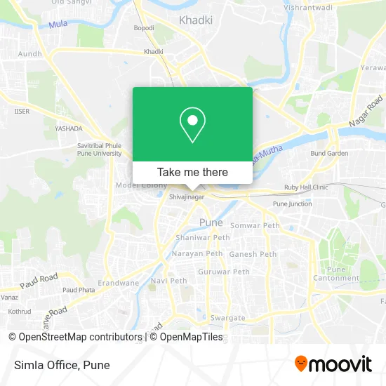 Simla Office map