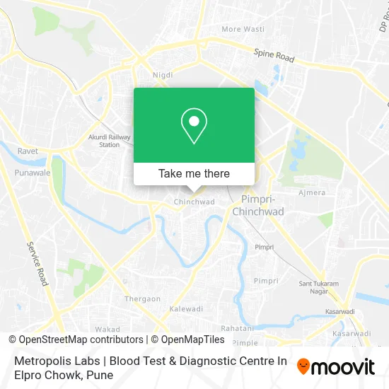 Metropolis Labs | Blood Test & Diagnostic Centre In Elpro Chowk map
