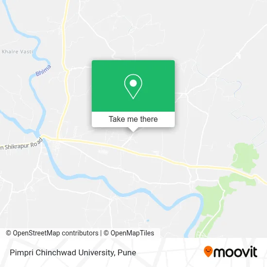 Pimpri Chinchwad University map