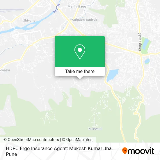HDFC Ergo Insurance Agent: Mukesh Kumar Jha map