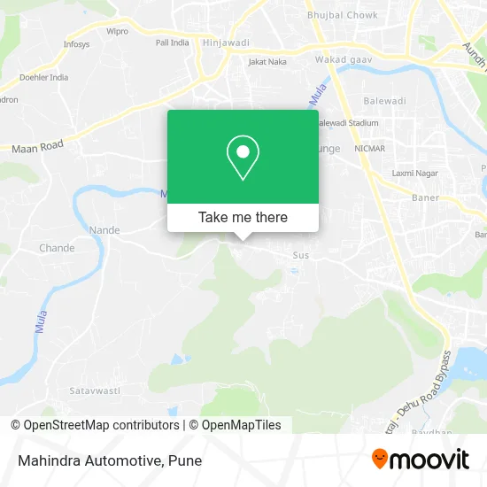 Mahindra Automotive map