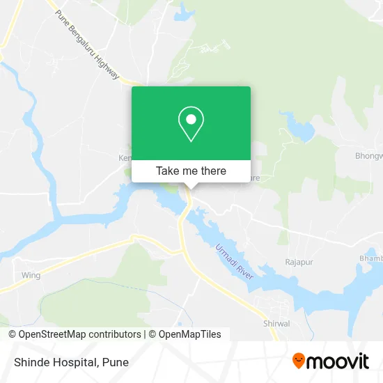 Shinde Hospital map