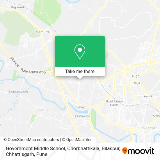 Government Middle School, Chorbhattikala, Bilaspur, Chhattisgarh map