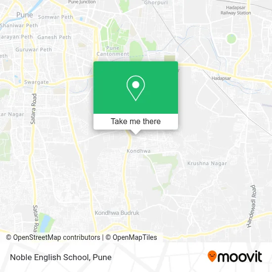 Noble English School map