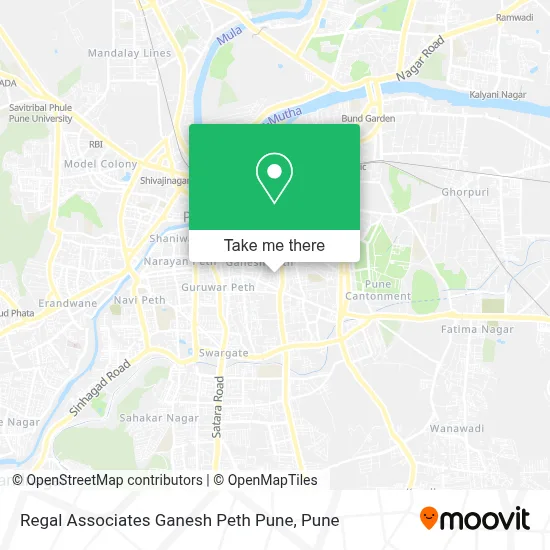 Regal Associates Ganesh Peth Pune map