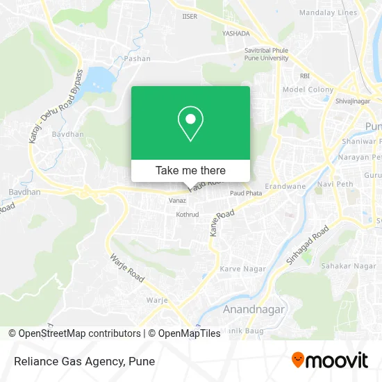 Reliance Gas Agency map