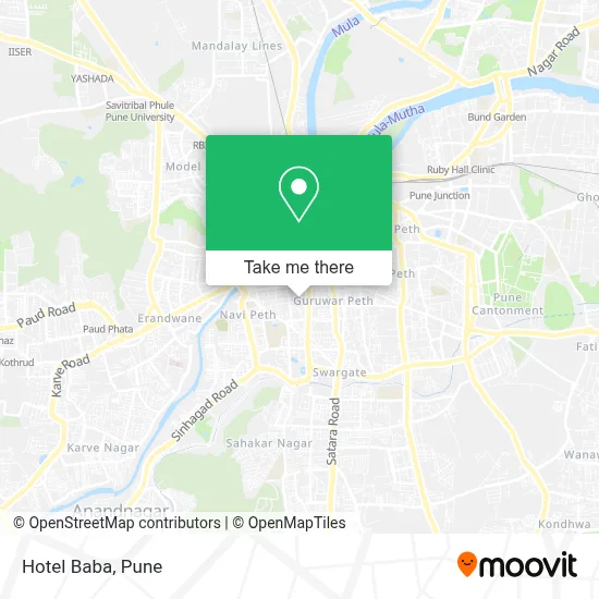 Hotel Baba map