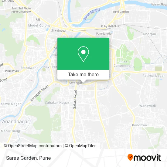 Saras Baug map