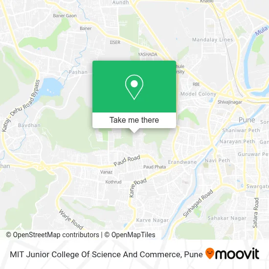 MIT Junior College Of Science And Commerce map