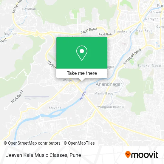 Jeevan Kala Music Classes map