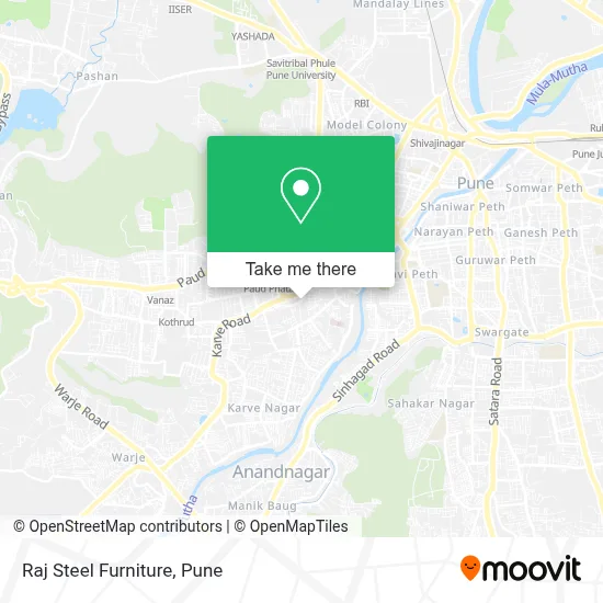 Raj Steel Furniture map