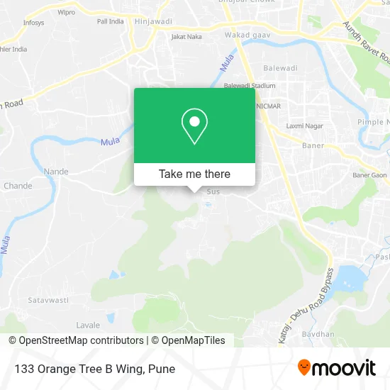 133 Orange Tree B Wing map