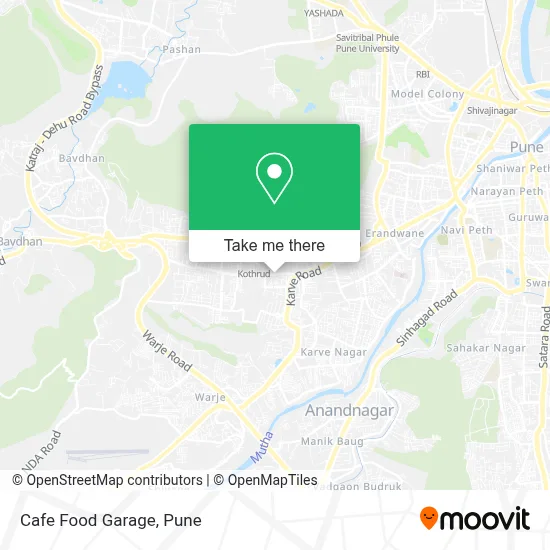 Cafe Food Garage map
