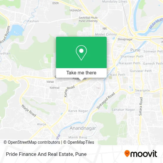 Pride Finance And Real Estate map
