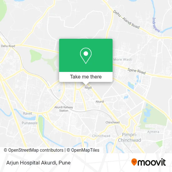 Arjun Hospital Akurdi map
