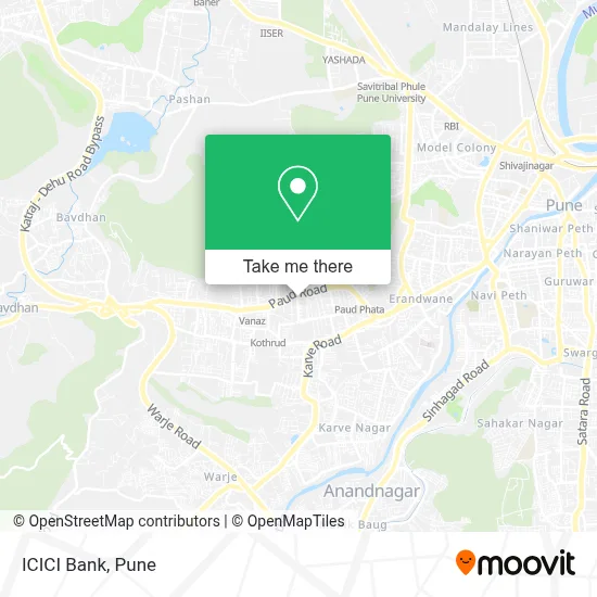ICICI Bank map