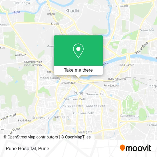 Pune Hospital map