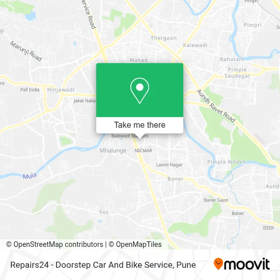 Repairs24 - Doorstep Car And Bike Service map