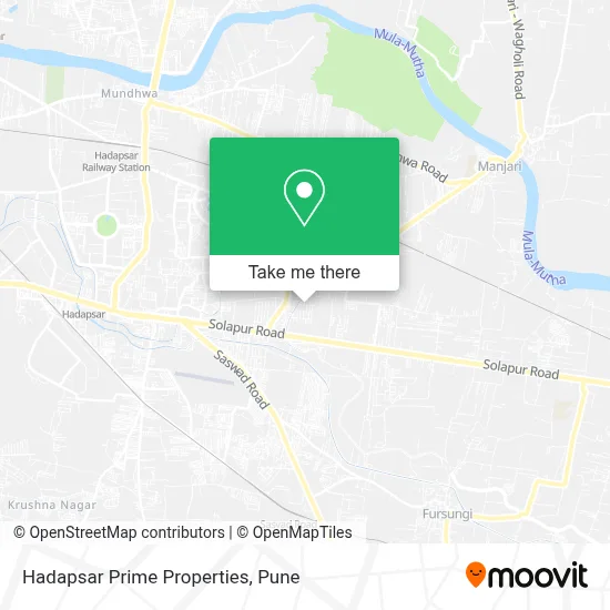 Hadapsar Prime Properties map