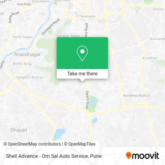 Shell Advance - Om Sai Auto Service map
