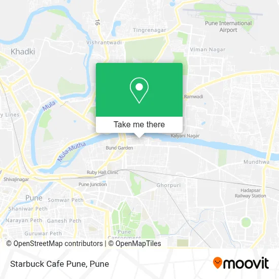 Starbuck Cafe Pune map