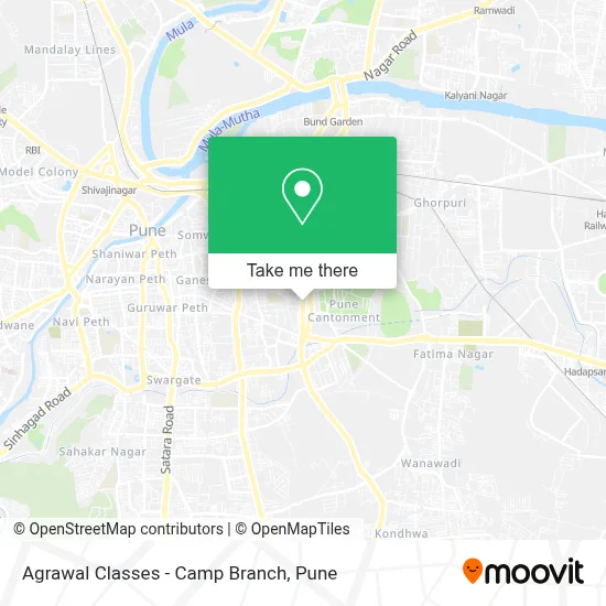 Agrawal Classes - Camp Branch map