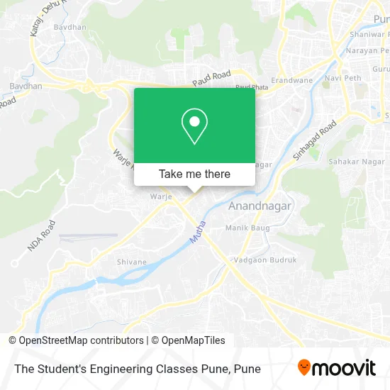 The  Student's  Engineering  Classes  Pune map