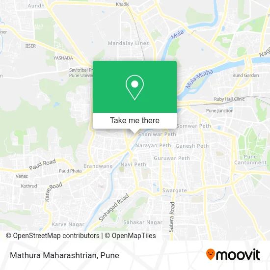 Mathura Maharashtrian map