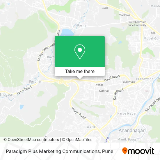 Paradigm Plus Marketing Communications map