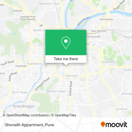 Shivnath Appartment map