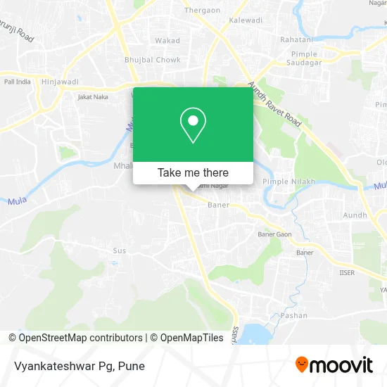 Vyankateshwar Pg map