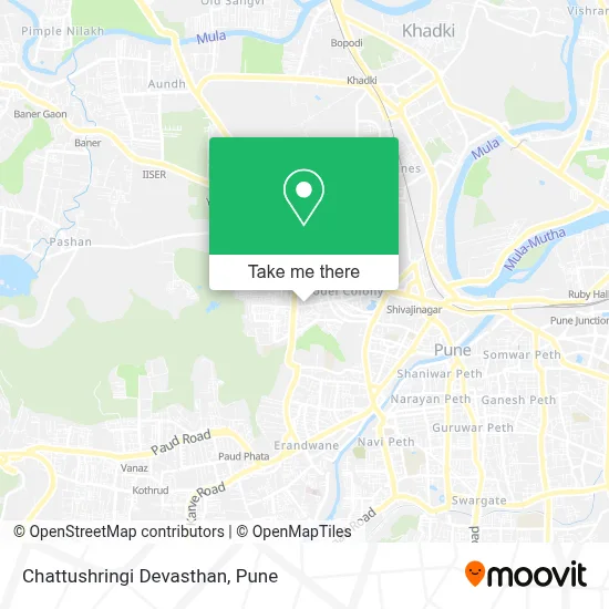 Chattushringi Devasthan map