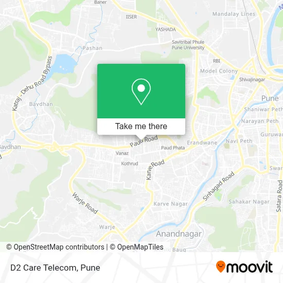 D2 Care Telecom map