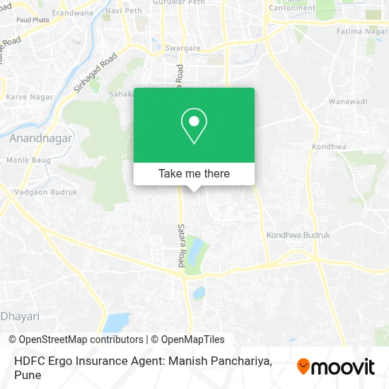 HDFC Ergo Insurance Agent: Manish Panchariya map