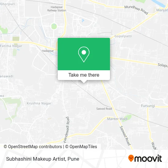 Subhashini Makeup Artist map