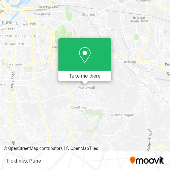Ticklinks map