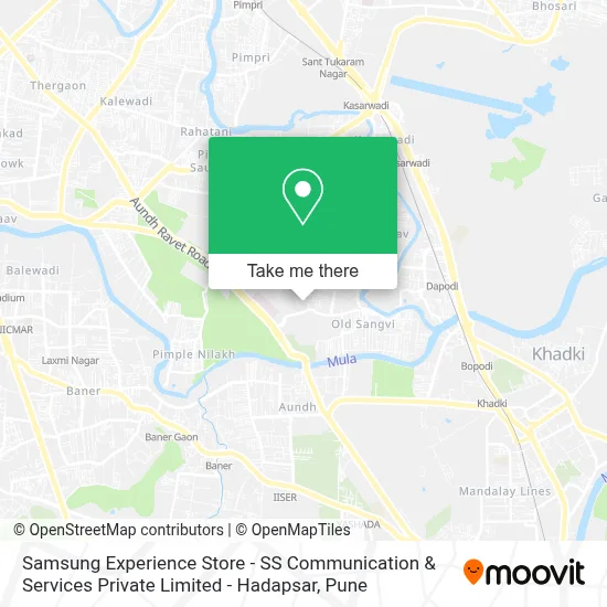 Samsung Experience Store - SS Communication & Services Private Limited - Hadapsar map