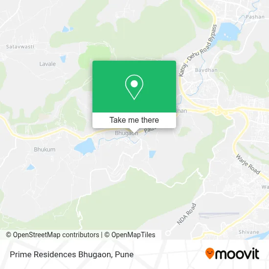 Prime Residences Bhugaon map