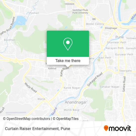 Curtain Raiser Entertainment map